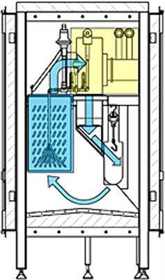 Application of hot water and cold air to reduce bacterial contamination on broiler carcasses